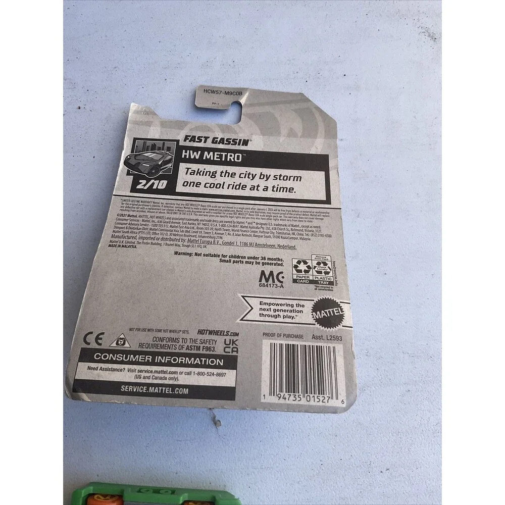 Two Cars Lego Racers Hot Wheels Brickin’ Delivery , Fast Gassin Sealed - Picture 6 of 9